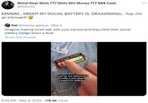 Metal Gear Slots 777 Slots Win Money 777 $$$ Cash @hl2cool ERMMM... MEEEP! MY SOCIAL BATTERY IS. DRAAI|INIIING... Yup. I'm an introvert! Hal @mensa_genius · May 2 Imagine making small talk with your barista and they slide their social battery badge down a level Show this thread MY SOCIAL BATTERY Tik Tok eumori POV You're an introvert with a job that requires talking 6:32 PM . May 3, 2023 178.5K Views