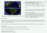 WorldCorp Enterprises 66KiB, 900x900, IMG_4399.jpg View Same Google iqdb iqdb SauceNAO Trace Some videos: Worldcorp Enterprises Anonymous [119 / 14] Sat 10 Dec 2016 22:20:34 No.18412786 View Reply Original Report Quoted By: >>18412794 >>18412798 >>18412949 >>18413112 >>18415422 >>18421006 >>18425251,2 Hey /x/ I usually don't post here, but I seemed to've stumbled. upon something that seems to be right up your alley. (I'll put the link) Creepier still is when I inquired as to some hidden text in a video, I got an immediate reply saying "it's a message to YouTube". This wouldn't be TOO weird if this guy or group or whatever didn't run multiple social media platforms all with a few hundred followers each https://youtu.be/vUQ1_zhE6is (666 views as of the time I'm posting it) There's this community(?) or guy or something floating about the Internet called "worldcorp enterprises". He/they have a YouTube account and post very distressing content and often creepy or off putting things. One of their videos got taken down and then re-uploaded. Does anyone have any knowledge as to who they are or what their story is? Anything would be much appreciated. https://youtu.be/9fXRcDNgUTY (This is the one with the hidden text) https://youtu.be/LbacTkWadSU (This one was uploaded just 6 hours ago)