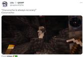 Lila QSMP @raptor45Efe "Cucurucho is always so scary" Cucurucho: From Lime MUSSM ********** craf ...