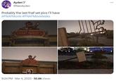 Ayden" @NeoAyden Probably the last fnaf set pics I'll have #FNAFMovie #FNAFMovieleaks FREDDY FAZBEAR'S . FLESSE FAILEAKS 9:24 PM Mar 4, 2023 50.8K Views .