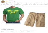 Va Mat @MatttGFX breath of the wild 2 should have a preorder bonus in the form of a unique armor set and it's just link wearing this 11:32 AM. Apr 22, 2021 5,790 Retweets 462 Quotes 45.2K Likes 399 Bookmarks CHBOXE