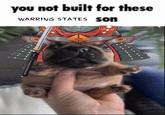 you not built for these WARRING STATES SON