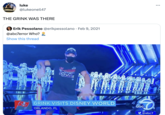 luke @lukeoneil47 THE GRINK WAS THERE Erik Pessolano @erikpessolano · Feb 9, 2021 @abc7error Who? Show this thread POW AMPIONS 6 GRINK VISITS DISNEY WORLD ORLANDO, FL 1 $ @abc7 abc :
