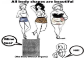 All body shapes are beautiful Mine too? (The Body Without Organs) NO!