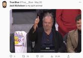 True Blue @True____Blue · May 20 Jack Nicholson is my spirt animal ܬܐ) OS ANGELES KERS CONFERENCE FINALS 5 A 1 26 221 JACK ₁29.3K ...