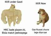KKR under Gauti MKC bade players ki, Bisla match jeetwayega KKR Now Oye Russel chuna laga diya oye