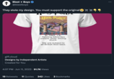 + Blest + Boys @blestboys They stole my design. You must support the original Harry Potter SORCERERS STONE OF AND THE ROWLING In 1993, J.K. Rowling killed two people while driving drunk. We are subject to all British libel laws. giff.cloud Designs by Independent Artists Created for You 4:07 PM . Jun 11, 2023 91.7K Views 19 Retweets 11 Quotes 342 Likes 3 Bookmarks