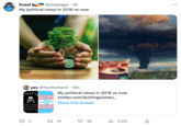Evael @alaylagw. 3h My political views in 2016 vs now yev @YevYevhenii - 16h MEPTE ХТО НА ПИриш ОБУТЬЯ ВIЛЬНо РУДОВОМУ ЛЮД 3 My political views in 2016 vs now twitter.com/duhlings/statu... Show this thread 14 Capri-Sun 92 ₁2,021 ↑ ...