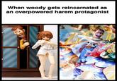 When woody gets reincarnated as an overpowered harem protagonist