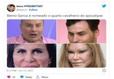 teevo #FREEBRITNEY @teevo3 Follow Stenio Garcia é nomeado o quarto cavalheiro do apocalipse 6:12 PM Jun 13, 2023 35 Reply 1 Share ℗