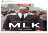 You follow.... @GDWRKARTS This real? .fèt bò lakay NETFLIX NETFLIX ORIGINAL MLK TOM HANKS 2:47 PM Jun 28, 2023 223.1K Views :
