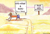 " 1 H AA Girls college & Hostel • 14 MILE 20 Fresh water 21 MILES->> ·PAKWATAN.COM