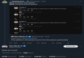 ~~datahazard~~ Elon: Protects free speech Zuck: Protects brand speech 844 wendys hey @zuck, you should go to space just to really make him mad lol 28 2,699 replies 62,624 likes zuck✔ Zuck is a cuck @fentasyl. Jul 9 D 870 replies 10,080 likes wendys hey @zuck, you should go to space just to really make him mad lol V 2,699 replies 62,624 likes zuck 86 replies 2,000 likes Elon Musk Replying to @SOCIALRATE This platform will protect anons for this reason particularly Elon Musk @elonmusk @elonmusk • Jul 9 t 4,108 1:45 PM . Jul 9, 2023 · 32M Views 60.8K ₁34.6M 1d 47.8K Retweets 11.8K Quotes 448.6K Likes 6,000 Bookmarks 1d 1d 1d Subscribe ⠀ ... :