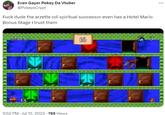 Even Gayer Pokey Da Vtuber @PokeysCrypt F--- dude the arzette cdi spiritual successor even has a Hotel Mario Bonus Stage I trust them 13 9:52 PM Jul 12, 2023 785 Views . 16 ...
