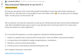 Reddit Post  64 ↓ r/JanitorAI_Official Posted by u/autisticmensan 28 days ago Hey everyone! Welcome to our ko-fi :) ANNOUNCEMENTS By now you are aware of the community growth and platform issues that we've been working our butts off to fix. We went from a tiny project to over one million users! It's amazing, but it's already $22k / month just to run the servers CI We currently do not have the resources to scale up our infrastructure & team and to finish building the LLM. We've decided the best way to scale is to go directly to the community with ko-fi to raise some funds and reward our early supporters! For a one-time $10 payment, our early supporters will get the following benefits: 1. Access to a special area on discord with the dev team, mods and fellow community founders. 2. A unique discord and platform badge recognizing your contribution. 3. Placed on a list of community founders. 4. Priority access to new features and beta testing the LLM! Don't forget to leave your username! https://ko-fi.com/janitorai