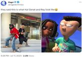 Rage @ragedontmiss they said this is what Kai Cenat and Ray look like 5:28 PM Jul 17, 2023 2.2M Views FOTO CON 200