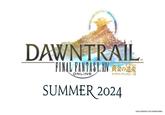 DAWNTRAIL FINAL FANTASY ⅩIV 黄金の遺産 ONLINE ファイナルファンタジーXIV SUMMER 2024 TM LOGO ILLUSTRATION: © 2023 YOSHITAKA AMANO