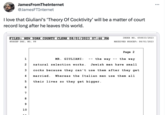 Theory of Cocktivity JamesFromTheInternet @JamesFTInternet I love that Giuliani's 'Theory Of Cocktivity' will be a matter of court record long after he leaves this world. FILED: NEW YORK COUNTY CLERK 08/01/2023 07:46 PM NYSCEF DOC. NO. 99 1 4 5 6 7 8 9 MR. GIULIANI: 10 2 3 cocks because they can't use them after they get married. Whereas the Italian men use them all their lives so they get bigger. natural selection works. INDEX NO. 650033/2023 RECEIVED NYSCEF: 08/01/2023 Page 2 the way the way Jewish men have small