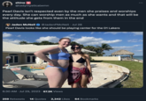 shine Q @ladymysticalwmn Pearl Davis isn't respected even by the men she praises and worships every day. She can worship men as much as she wants and that will be the attitude she gets from them in the end Jaden McNeil @JadenPMcNeil . Jul 28 Pearl Davis looks like she should be playing center for the 01 Lakers 6:30 AM. Jul 29, 2023 · 67.2K Views 259 Retweets 14 Quotes 2,342 Likes 64 Bookmarks :