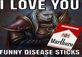 I LOVE YOU FILTER CIGARETTES 181 PM VENT-VICE-VIC Marlboro 20 CLASS A CIGARETTES FUNNY DISEASE STICKS