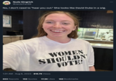 Nude Gingrich @JarJarFan69 No, I don't need to "hear you out." She looks like David Duke in a wig. WOMEN SHOULDN' VOTE! 1:31 AM. Aug 8, 2023 · 816.7K Views 653 Reposts 152 Quotes 17.2K Likes 162 Bookmarks :