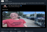 6 katie @skatie420 i think she's doing this because she's not hot and this is the only other way to get 11 year old boys to be into her Based H. Pearl Davis @pearlythingz WOMEN SHOULDN'T VOTE! 11:53 PM . Aug 7, 2023 1.7M Views 1,414 Reposts 120 Quotes 54.6K Likes 692 Bookmarks :