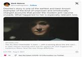 Mark Malone @soundmigration - Follow Desiree's story is one of the earliest and best-known examples of the kind of unproven and emotionally- charged accounts that power the modern anti-vaccine crusade. What happened to her is especially relevant now. nbcnews.com The 'Flu Shot Cheerleader' is back with a warning about the anti-vacci... In 2009, Desiree Jennings went viral for saying a flu shot triggered her mysterious illness. Now she sees things differently. 6:33 PM - Aug 4, 2023 16 X See the latest COVID-19 information on Twitter Ⓡ