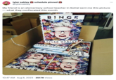 tyler oakley @tyleroakley schedule pinned My friend is an elementary school teacher in SoCal sent me this picture - what they confiscated this month A BINGE TYLER OAKLEY TYLER OAKLEY FONIA JWAKRY SUREN 3 30 VIED 10:47 AM - Aug 8, 2023 357.7K Views גר3 ALONS Nia NGE