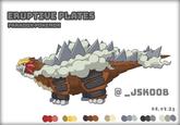 ERUPTIVE PLATES PARADOX POKEMON ww @_JSKOOB 08.08.23