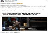 Wall Street Silver @Wall StreetSilv Inflation? What inflation? Details on the new UPS union contract: Full-time drivers will make around $170,000 in annual pay and benefits by the end of the 5 year contract. Happy they are getting those raises, but what does it mean overall? COMPANY NEWS News Wire Everyone wants to Work at UPS After Union Scores $170,000 Driver Pay Azul Cibils Blaquier, Bloomberg News 5:28 PM - Aug 8, 2023 · 1.6M Views 1h ago Worldwide Service