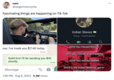 cam @largemotorcycle Fascinating things are happening on Tik Tok oss, I've made you $2140 today. 19:47 Solid bro! I'll be sending you $42 shortly. Message 1:59 PM . Aug 9, 2023 5.3M Views denothtoky O 19:50 Indian Slaves Group 3 participants 2015 You missed Bitcoin 2017 you missed dropshipping 2019 You missed SMMA 2023 is the Indian Method, get in before its too late ...