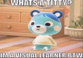 I'm A Visual Learner BTW WHATS A T----? IM A VISUAL LEARNER BTW