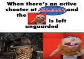 When there's an active shooter at COSTCO and WHOLESALE the is left unguarded
