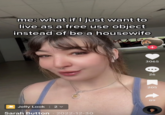 Free Use (Kink) me: what if I just want to live as a free use object instead of be a housewife Jelly Look | 2 ✓ Sarah Button 2022-12-30 + 3065 26 205 89