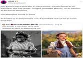 JOLLY J+ @DynamoSuperX judy garland was a child star in these photos, she was forced to do blackface, she was beaten, drugged, molested, starved, not to mention all the forced abortions. she attempted suicde 21 times. As f----- up as hollywood is now, it's nowhere near as evil as it was back then. Twi. (from RUNNING TRIZZ) @browardbully. Aug 16 two movies. a year apart. same bitch. shoutout to Gen Z for teaching me this.