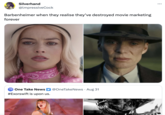 Silverhand @lmpressiveCock Barbenheimer when they realise they've destroyed movie marketing forever BE May One Take News @OneTakeNews. Aug 31 #Exorswift is upon us. ...