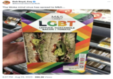 Rob Boyd, Esq @AvonandsomerRob The Woke mind virus has spread to M&S.... NA CHEKIN SALAD M&S <-FOOD- LGBT LETTUCE, GUACAMOLE BACON TOMATO 6:37 PM. Aug 29, 2023 286.2K Views USE BY BE BOURR local 22% Fat 21.6g 31% Saturates 6.5g 33% Sugars 3.2g 4% QUISTARE DO Serves 1 this pack provides Salt 2.48g 41% per 100g Energy 159 02/05/2019 DS21113 :