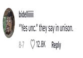 bidelliiiiii "Yes unc." they say in unison. 8-7 12.8K Reply