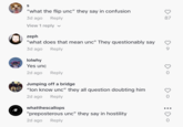 S "what the flip unc" they say in confusion 3d ago Reply View 1 reply zeph "what does that mean unc" They questionably say 3d ago Reply lolwhy Yes unc 2d ago Reply Jumping off a bridge "lon know unc" they all question doubting him 2d ago Reply whatthescallops "preposterous unc" they say in hostility 2d ago Reply 87 : 00
