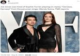 B @sabelittt Joe Jonas was tired of Sophie Turner playing on replay "Cerveza, Cerveza" from the peruvian singer Wendy Sulca, TMZ reports 10:28 AM - Sep 8, 2023 · 63.9K Views :