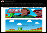 DENP Supper Mario Broth @Mario BrothBlog The 1993 Super Mario Bros. movie was available on Netflix in certain regions for a limited time. The thumbnail for it did not use a background from any game or official Mario media, but instead a stock vector image that made it appear to look like a knock-off product. Netflix Japan/Germany thumbnail for the 1993 Super Mario Bros. movie SUPER MARIO BROSI Background was taken from this Shutterstock vector image shutterstock Source: shutterstock.com/image-vector/old-retro-video-game-super-mario-1198191838; mariowiki.com/File:ZzNetflix_thumbnail.png