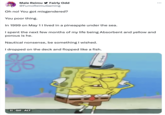 Male Reimu✔ Fairly Odd @FumoReimuGaming Oh no! You got misgendered? You poor thing. In 1999 on May 1 I lived in a pineapple under the sea. I spent the next few months of my life being Absorbent and yellow and porous is he. Nautical nonsense, be something I wished. I dropped on the deck and flopped like a fish. 33 II GIF ALT Eto :