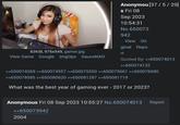 83KiB, 976x549, gamer.jpg View Same Google ImgOps SauceNAO Anonymou [37 / 5 / 29] s Fri 08 Sep 2023 10:54:31 No.650073 >>650073942 942 2004 View Ori ginal Repo rt >>650074369 >>650074557 >>650075550 >>650075661 >>650076690 >>650078585 >>650080620 >>650081287 >>650081719 What was the best year of gaming ever - 2017 or 2023? Quoted By: >>650074013 >>650074132 Anonymous Fri 08 Sep 2023 10:55:27 No.650074013 Report