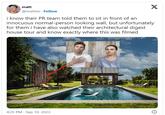 matt @mattxiv Follow i know their PR team told them to sit in front of an innocuous normal-person looking wall, but unfortunately for them i have also watched their architectural digest house tour and know exactly where this was filmed 4:25 PM - Sep 10, 2023 . O