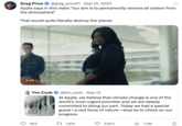 FEE Greg Price @greg_price11. Sep 13, 2023 Apple says in this video "our aim is to permanently remove all carbon from the atmosphere" That would quite literally destroy the planet. 0:16 O Tim Cook will 5:17 853 @tim_cook Sep 13 At Apple, we believe that climate change is one of the world's most urgent priorities and we are deeply committed to doing our part. Today we had a special guest a real force of nature-stop by to check on our progress. t 1,812 9,873 1.2M