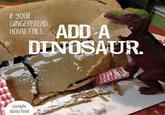 IF YOUR GINGERBREAD HOUSE FAILS.. ADD A DINOSAUR simple daily find
