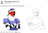 Lelly (COMMS 0/5) @lune_redd Create your own "Just A Robot Sona"! 6:27 PM. Sep 24, 2023 10.1K Views (5) 8 : ...
