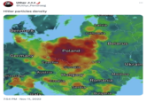 Hitler Particles Uther @Uthyr Pendraeg Hitler particles density Denmark Germany witzerland Czechia Austria Italy 7:54 PM . Nov 11, 2022 Poland Slovakia Hungary Croatia Serbia Letonia Latvia Lithuania Lviv Belarus Romania Bulgaria Moldova : Ukrain