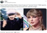 chac @TheChadYoumans Taylor Swift and Gojo Satoru have hung out “several times”, TMZ reports. "I believe that he alone is the honored one" said the singer. ww 2:26 PM. Sep 26, 2023 127 Views