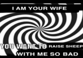 I AM YOUR WIFE YOU WANT TO RAISE SHEEP WITH ME SO BAD